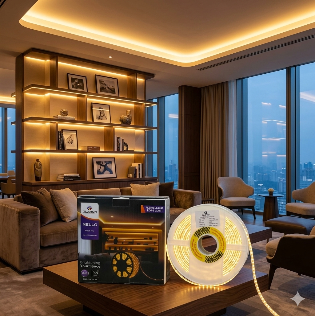 Glaron rope light in a premium interior setting